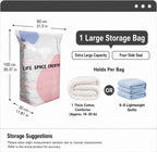 Thickened Stereoscopic No-Pump Vacuum Compression Bag